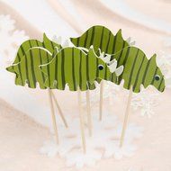 Whitelotous 24pcs Cake Inserted Card Decor Dessert Muffin Cupcake Toppers for Picnic Wedding Baby Shower Birthday... N3