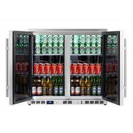 KingsBottle 140 Can 1-Door Under Counter Beverage Cooler, Heating Glass N13