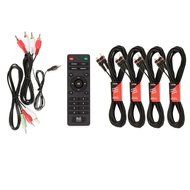 Blue Octave B51 Home Theater 5.1 Powered FM Speaker System with USB / SD and 4 Extension Cables N2