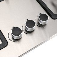 28 in Silver Stainless Steel 3 Burner Built-In Stove NG Gas Cooktop Cooker 8350W N4