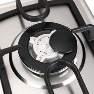 28 in Silver Stainless Steel 3 Burner Built-In Stove NG Gas Cooktop Cooker 8350W N5