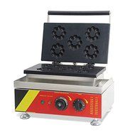 Open Kitchen NP-3 Commerical/Home Use 5pcs 110v 220v Electric Commercial 7.5cm Donut Doughnut Machine Maker Iron...
