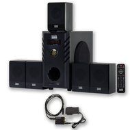 Acoustic Audio AA5104 Home Theater 5.1 Speaker System with Optical Input Surround Sound