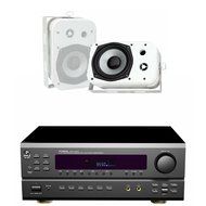 Pyle Stereo Receiver Package with Waterproof Speakers for your Studio, Bar, Concert, Performance, Home, etc. -... N2