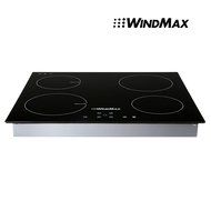 WindMax&reg; 23.5'' Glass 2 Induction &amp; 2 Infrared Cooker Timmer Burners Stove Cooktops 6000W 240V N6