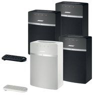 Bose SoundTouch 10 Wireless Music System Bundle 4-Pack - 3 Black and 1 White