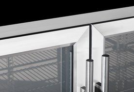 KingsBottle 140 Can 1-Door Under Counter Beverage Cooler, Heating Glass N17