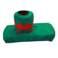 GUAngqi Christmas decoration toilet Set seat cover &amp; rug &amp; tissue box cover set Gift