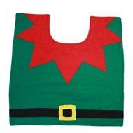 GUAngqi Christmas decoration toilet Set seat cover &amp; rug &amp; tissue box cover set Gift N2