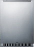 Summit FF68CSS 24" Freestanding or Built In Compact Refrigerator with 5.5 cu. ft. Capacity Gallon Door Storage...