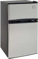MAS RA3136SST 3.1 cu.ft refrigerator, two door, black with stainless steel doors