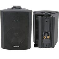 4&quot; 100V/8OHM 70W BLACK BACKGROUND SPEAKER, WALL MOUNT BOOKSHELF