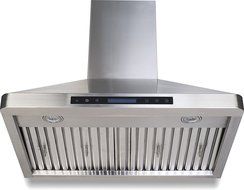 Cycene Professional Series Wall-Mounted Stainless Steel Range Hood w/ Baffle Filter @ 600CFM - CY-RH29PS-30 N3