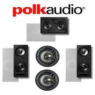 Polk Audio 265-LS + Polk Audio V80 + Polk Audio 255C-LS 5.0 Vanishing Series In-Wall / In-Ceiling Home Theater...