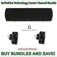 Definitive Technology ProCenter 2000 Compact Center Speaker (Black) &amp; Definitive Technology Pro-Mount 90 - Pair...