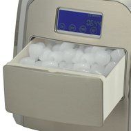 Koldfront KIM212SS Deluxe Stainless Steel Portable Ice Maker with LCD Display, Silver