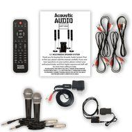 Acoustic Audio AAT1000 Tower 5.1 Speaker System with Bluetooth Optical Input and 2 Mics N2