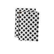 Jessie Steele Polka Dot Cloth Napkins, White/Black