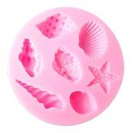 Sher Starfish and conch shells Baking Fondant Cake Choclate Candy Mold,L7.5cmW7.5cmH1.5cm N2