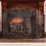 Spi Fleur De Lis Fireplace Screen