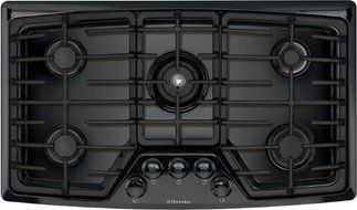 Electrolux EW36GC55G 36" Gas Cooktop with Min-2-Max&reg; Burner and Continuous Grate, Black