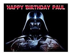 Star Wars Darth Vader edible cake image topper party cake decoration