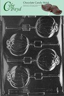 Cybrtrayd H088 Halloween Chocolate Candy Mold, Plain Pumpkin Lolly