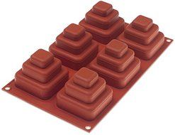 Silikomart Orange Non Stick Square Wonder Cake 6 cav N2