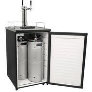 EdgeStar Full Size Dual Tap Kegerator &amp; Draft Beer Dispenser - Black N6