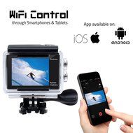 Campark 4K WiFi Ultra HD Waterproof Sports Action Camera,RF Wrist Remote Control,Time Lapse,Burst Photo,Independent... N3