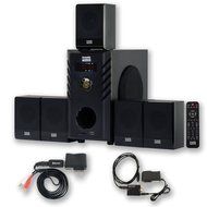 Acoustic Audio AA5104 600 Watt 5.1 Home Theater Speaker System with Bluetooth and Optical Input AA5104BD N2