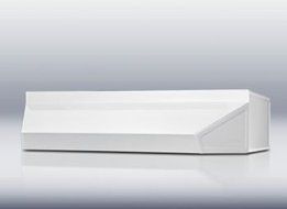 30" Wide Shell Hood in White