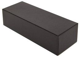 Artisan 9.375 x 3.3125 x 2.375 Set-Up Gift Box for Jewelry or Truffles, Textured Black - Case of 30 N14