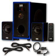 Acoustic Audio AA2102 Home 2.1 Speaker System with Optical Input and 2 Extension Cables for Multimedia N2
