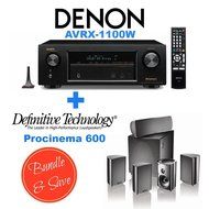 Denon AVR-X1100W 7.2 Channel Full 4K Ultra HD A/V Receiver with Bluetooth and Wi-Fi + Definitive Technology ProCinema...
