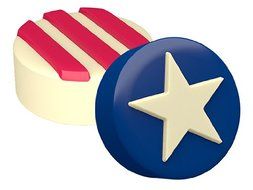 SpinningLeaf Stars and Stripes Sandwich Cookie Mold N2