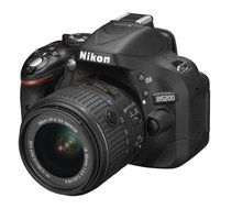 Nikon D5200 Digital SLR with 18-55mm VR II Compact Lens Kit - Black (24.1 MP) 3.0 inch LCD N6
