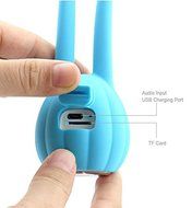 SNEED-Big eye movement waterproof Bluetooth speaker mini multifunction IPX4 , blue N4