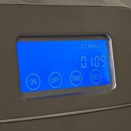 Koldfront KIM212SS Deluxe Stainless Steel Portable Ice Maker with LCD Display, Silver N2