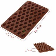 BleuMoo Coffee Bean Silicone Mould Cake Chocolate Jelly Candy Soap Baking Mold N6