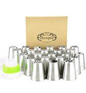 Russian Piping Tips! Decospire Professional 32 pcs Cake Decorating Icing Tips for Dessert, Pastry, Frosting Designs... N5