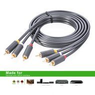 Ugreen 3RCA Male to 3RCA Male Stereo Audio Video Cable RG59 Gold Plated for Connecting Your VCR, DVD, HD-TV, and... N4