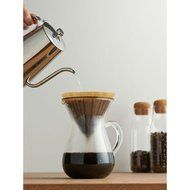 Carafe Coffee Set by Kinto Japan for "Slow" Coffee with Extra Filters (Total of 80 Filters) N3