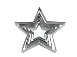 NY CAKE 5 pcs Star Cutter Set.