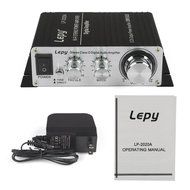 HuanX35 Lepy LP-2020A Audio Amplifier 2x20W Digital Mini Hi-Fi Stereo Power Amplifier With Power Adapter(Black)