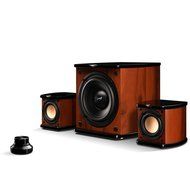 HiVi Swans - M20W - Powered 2.1 Living Room Speakers - Full Rosewood cabinet