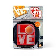 Mustard M12003A Fry Love You Egg Mold, Red N2
