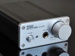 Muse AT-HA20 Stereo Headphone Amplifier 12V 500mA Black Silver N3