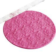 Fondant Transparent Acrylic Carved Wood Grain Printing Non-stick Mini Rolling Pin for Cake Decorating Tool N10