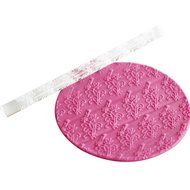 Fondant Transparent Acrylic Carved Wood Grain Printing Non-stick Mini Rolling Pin for Cake Decorating Tool N11